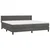 vidaXL Box spring postelja z vzmetnico temno siva 200x200 cm žamet