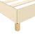 Vidaxl Posteljni okvir brez vzmetnice krem 120x200 cm blago