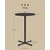 Songmics Bar miza 60x60x1045 cm črna