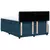 vidaXL Box spring postelja z vzmetnico modra 160x200 cm žamet