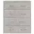 Komoda s 4 ladice 60 x 30,5 x 71 cm siva boja betona