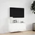 Zidni TV ormarić s LED svjetlima bijeli 80 x 31 x 38 cm