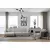 Atelier del Sofa Ugaona garnitura Aren 145x43x206cm Siva