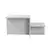 Hanah Home Klub sto Harmony, 80x40x40cm, Sivi