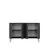 HANAH HOME Komoda Ida 120 Anthracite Gold