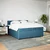 vidaXL vidaXL Box spring postelja z vzmetnico modra 200x200 cm žamet, (21305331)