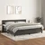 Vidaxl Box spring postelja z vzmetnico temno siva 200x200 cm žamet