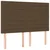Vidaxl Box spring postelja z vzmetnico temno rjav 140x190 cm blago