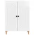 Kreveta Bijela visokog sjaja 66 x 34,5 x 90 cm