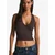 Bershka Top z naramnicami rjava