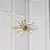Endon 81936 - Zlatni luster na lancu 6xE14/40W/230V