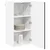 Ormar za Zid LUCCA Crna 40 x 31 x 80 cm Konstruirano drvo