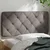 Vidaxl Blazina za vzglavje taupe 100 cm blago