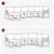 Set vanjskih sofa s jastukom 7 pcs Bijela i antracit Poliester