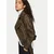 Vila Jakna iz umetnega usnja Line 14102785 Rjava Regular Fit