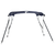 Tenda bimini s 3 luka i bočnim stijenkama 183x(154-167)x137 cm