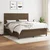 Vidaxl Box spring postelja z vzmetnico temno rjava 160x200 cm blago