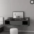 Hanah Home Sto za šminkanje 100x33x39,1cm Antracit