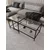 Hanah Home Perla set klub stolova, crna / providno staklo