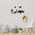 Wallity Set zidnih dekoracija Bird Community,, 1.5 mm, 4 komada, Crna