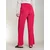Sinsay - Nabrane pantalone širokih nogavica - roze