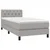 Vidaxl Box spring postelja z vzmetnico svetlo siva 80x200 cm blago