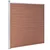 Vidaxl Vrtna ograja WPC 1218x186 cm rjava