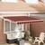 Vidaxl Vlečna tenda Oranžna in Rjava 350 x 250 x 165 cm