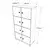 Hanah Home Kancelarijski set Braon-Antracit