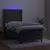 Vidaxl Box spring postelja z vzmetnico LED temno siva 80x200 cm žamet
