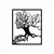 Wallity Zidna dekoracija Tree Man - 262, 50 x 58 cm, Crna
