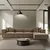Atelier del Sofa Ugaona garnitura Sora 430x75x102cm Braon