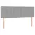 shumee Box spring postelja z vzmetnico svetlo siva 140x200 cm blago
