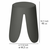 WENKO 26089100 - Stolica COMISO 44,5x46 cm antracitna