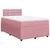 Vidaxl Box spring postelja z vzmetnico roza 120x200 cm žamet