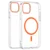 Transparent Color Ring MagSafe maska za iPhone 14 Plus – Narandžasta