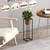 Atelier Del Sofa Dekorativna saksija GED-023-B, 15x50 cm, Crno-terakota