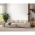 Atelier del Sofa Ugaona garnitura Pirlo 145x43x206cm Bež