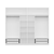 Hanah Home Garderober Kale-3932, 270x255x52 cm, Beli