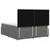 vidaXL Postelja boxspring z vzmetnico Temno siva 160 x 200 cm Blago