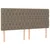 Uzglavlje boje taupe 200x7x118/128 cm tkanina