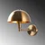 Opviq Zidna lampa Togg-14836, 20x29x24cm, IP20, Zlatna boje