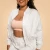BeastPink Women‘s Bliss Zip-Up Sweatshirt Grey