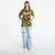 Majice A BATHING APE 1St Camo Bape Rhinestone Tee UNISEX Yellow M