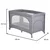 Cangaroo Prenosivi krevetac uno grey 1 nivo ( CAN0268 )