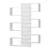 Hanah Home Polica 75x161,3x21,7cm Bela