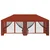 Pokrov za gazebo s bočnim zidovima Terakota 600,5 x 300,5 cm