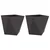 Sadilica 2 pcs Crna 50 x 50 x 50 cm Čelik