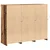 LED komoda 3 pcs Staro drvo 123 x 37 x 100 cm Konstruirano drvo