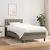 Vidaxl Box spring postelja z vzmetnico taupe 80x200 cm blago